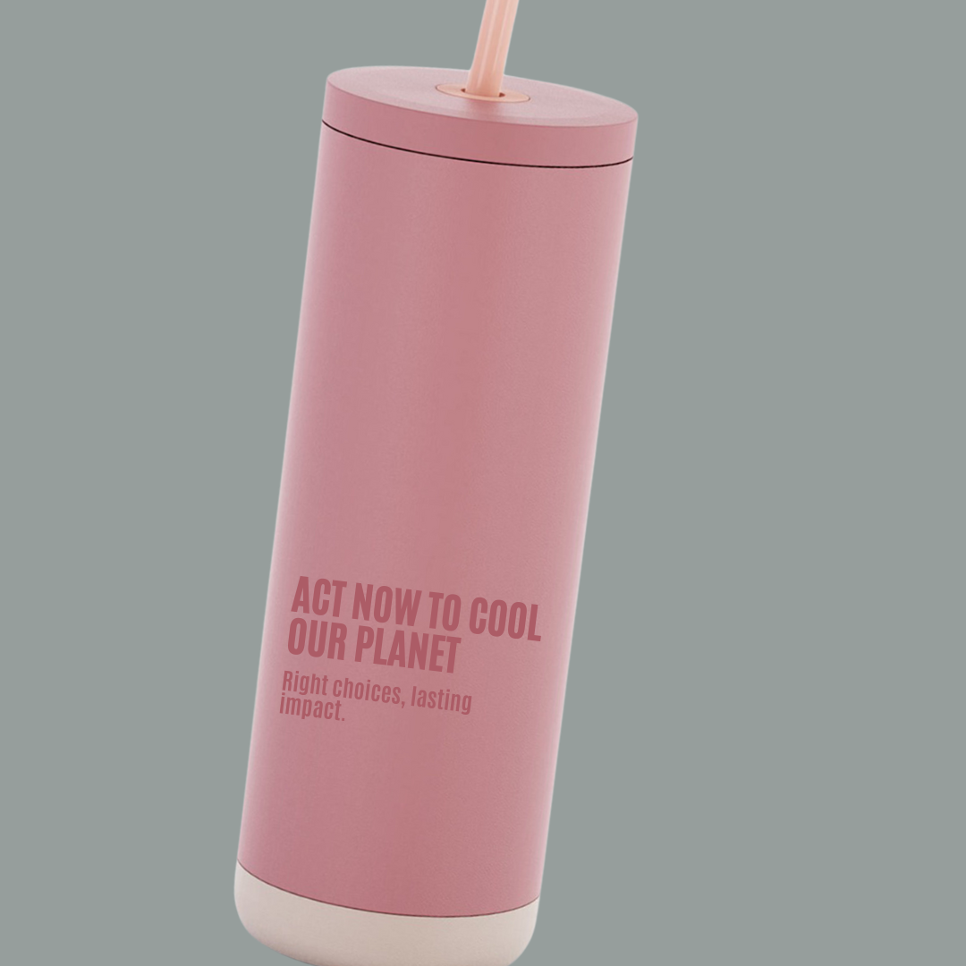 Act now too cool our planet - Water Bottle